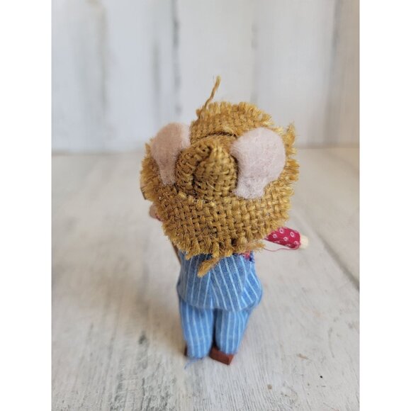 Farmer Mouse rate hat mini figure home decor spring - Picture 4 of 7